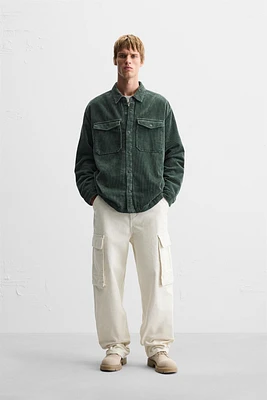 PADDED CORDUROY OVERSHIRT