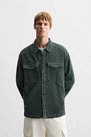 PADDED CORDUROY OVERSHIRT