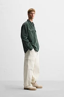 PADDED CORDUROY OVERSHIRT