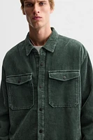 PADDED CORDUROY OVERSHIRT