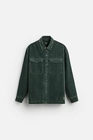 PADDED CORDUROY OVERSHIRT