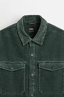 PADDED CORDUROY OVERSHIRT