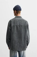 PADDED CORDUROY OVERSHIRT