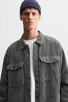 PADDED CORDUROY OVERSHIRT