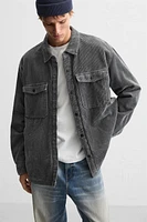 PADDED CORDUROY OVERSHIRT