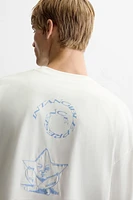 T-SHIRT WITH TONAL EMBROIDERY