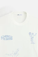 T-SHIRT WITH TONAL EMBROIDERY