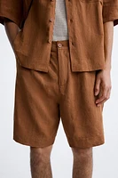 100% LINEN SHORTS