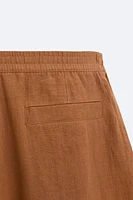 100% LINEN SHORTS