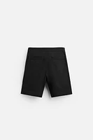 LINEN - VISCOSE PLEATED SHORTS