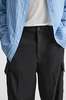 PLEATED CARGO PANTS