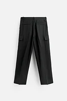 PLEATED CARGO PANTS