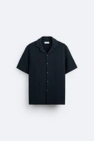 CHECK TEXTURED WEAVE SHIRT