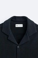 CHECK TEXTURED WEAVE SHIRT