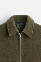 BOUCLÉ TEXTURED WOOL JACKET