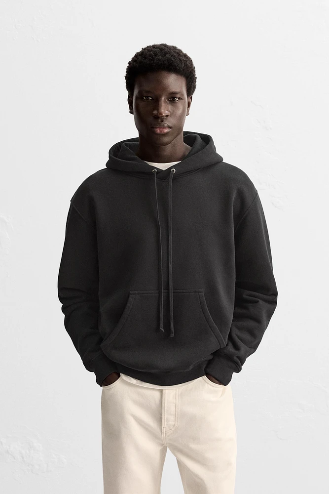 WASHED HOODIE SWEATSHIRT