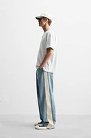 BAGGY FIT STRIPE JEANS