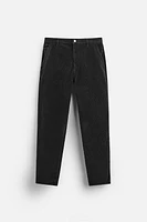 TAPERED CORDUROY PANTS