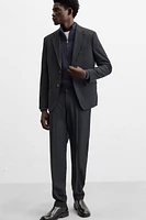 WOOL BLEND SUIT PANTS