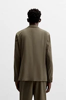 COTTON - LYOCELL DOUBLE BREASTED SUIT JACKET