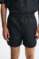 100% LINEN SHORTS