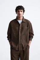 COTTON - LINEN OVERSHIRT