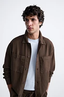 COTTON - LINEN OVERSHIRT