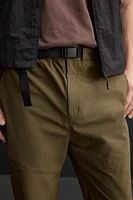 BELTED TECHNICAL PANTS