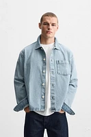 BOXY FIT DENIM OVERSHIRT