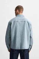 BOXY FIT DENIM OVERSHIRT