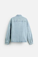 BOXY FIT DENIM OVERSHIRT