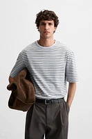 CONTRAST STRIPE T-SHIRT