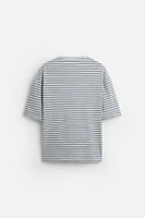 CONTRAST STRIPE T-SHIRT