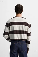 STRIPED JACQUARD T-SHIRT