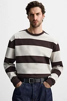 STRIPED JACQUARD T-SHIRT