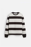 STRIPED JACQUARD T-SHIRT