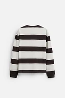 STRIPED JACQUARD T-SHIRT