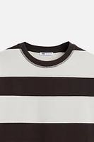 STRIPED JACQUARD T-SHIRT