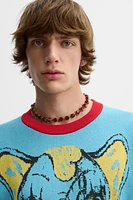 JACQUARD KNIT ELEPHANT T-SHIRT X HARRY LAMBERT