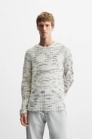 UNEVEN JACQUARD SWEATER