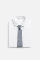 SILK - COTTON POLKA DOT TIE