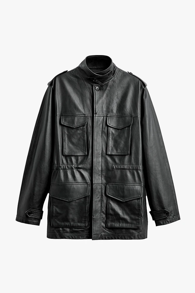 Zara LEATHER PARKA X STEFANO PILATI | Square One