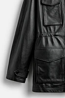 LEATHER PARKA X STEFANO PILATI