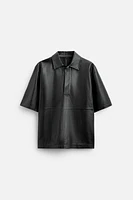 LEATHER POLO OVERSHIRT LIMITED EDITION