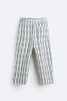 STRIPED JACQUARD PANTS