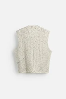 STRUCTURED OPENWORK VEST