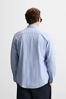 COTTON - LINEN STRIPED SHIRT