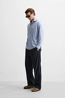 COTTON - LINEN STRIPED SHIRT