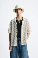 OPENWORK JACQUARD SHIRT