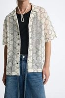 OPENWORK JACQUARD SHIRT